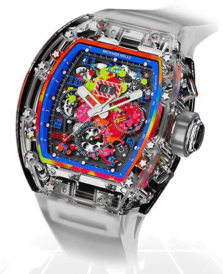 Replica Richard Mille RM011 SAPPHIRE FLYBACK CHRONOGRAPH "A11 FANTASY BLUE" Watch